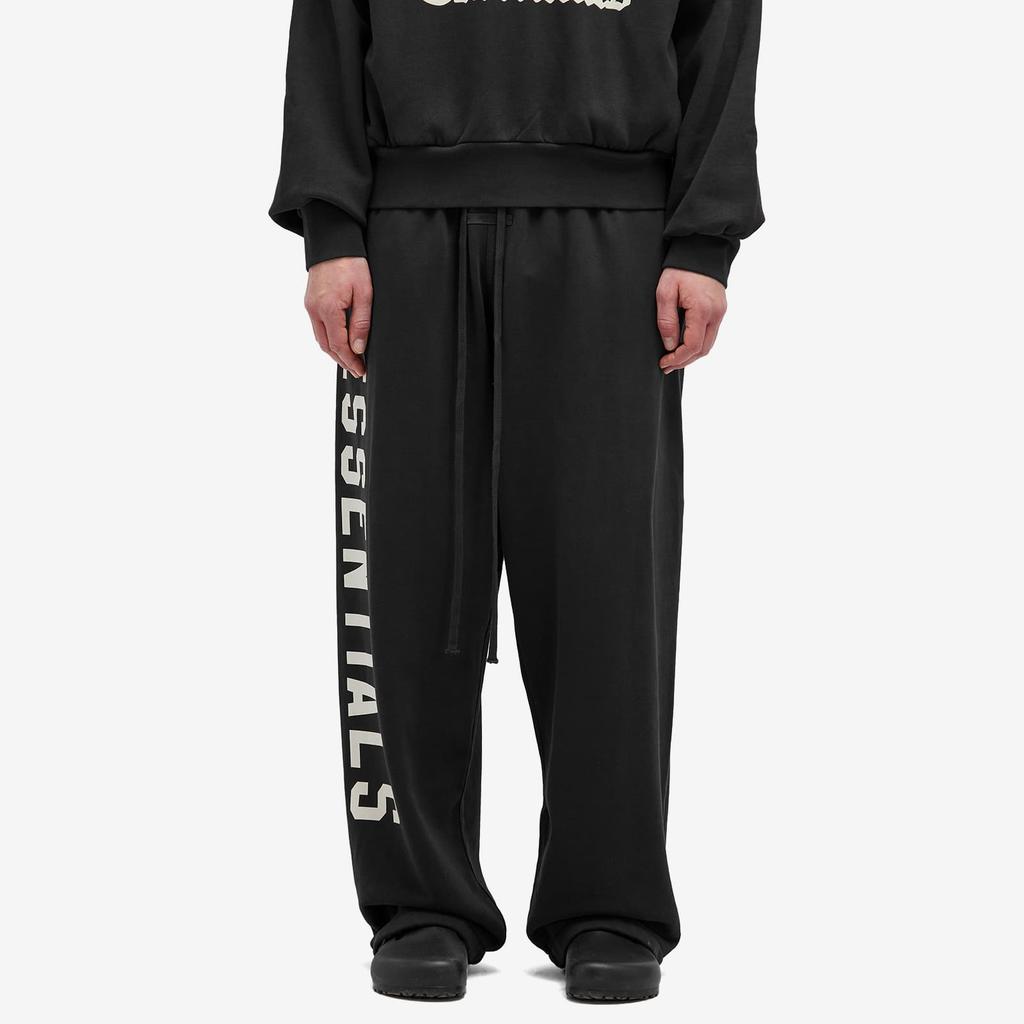 Fear of God Essentials Schwere Fleece Relaxed Jogginghose Schwarz Herren Unterteile 130HO244460F