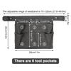 Portable Tool Storage Bag Multi Pocket Durable Canvas Waist Bag For Electricians Carpenters Gardeners Hardware Organizer Bag