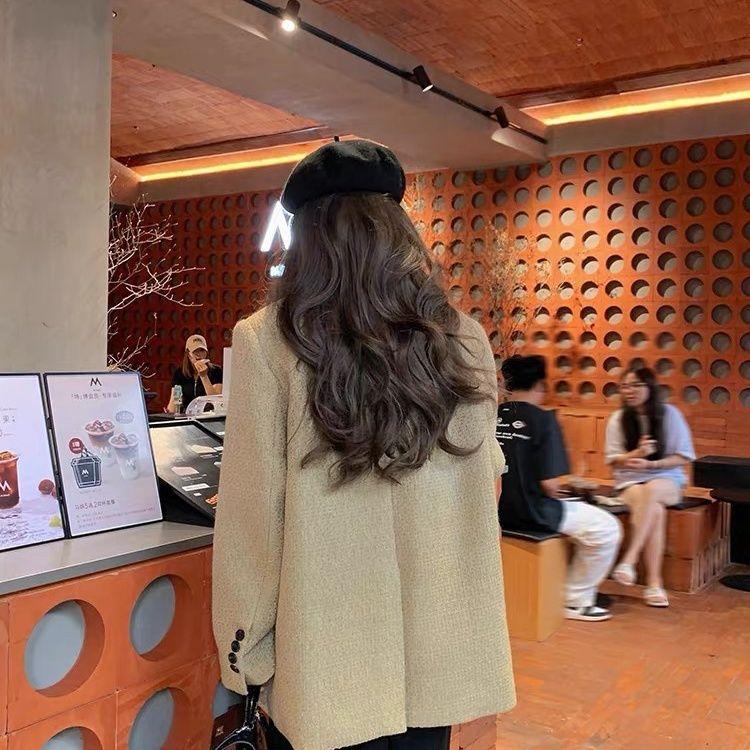 Шерстяное пальто оверсайз с широкими лацканами — фото 4