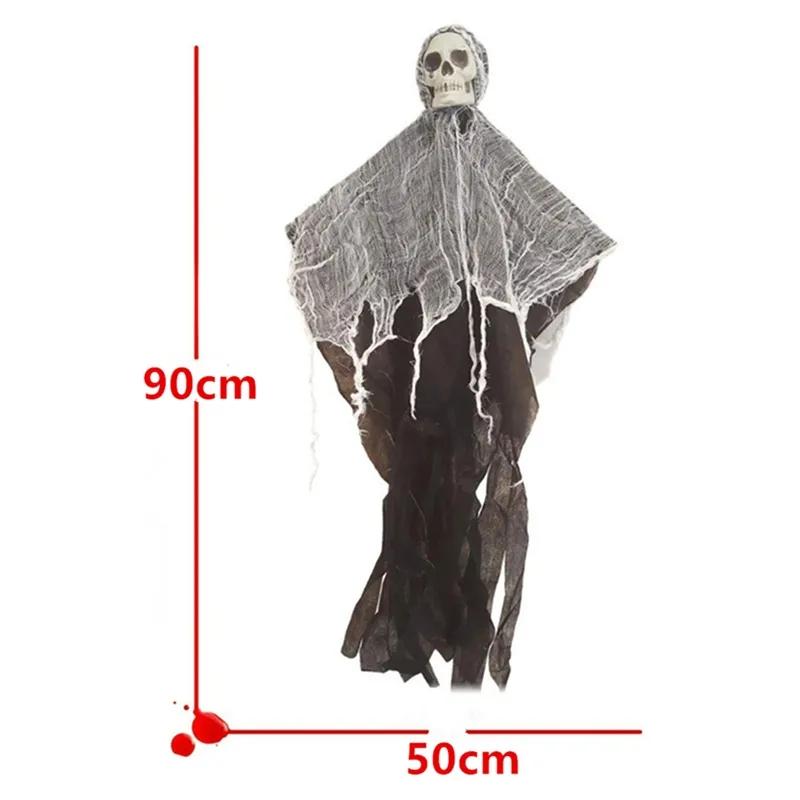 

Halloween Hanging Ghost Skull Pendants for Halloween Party Home Indoor Outdoor Door Decoration Haunted House Bar Horror Props