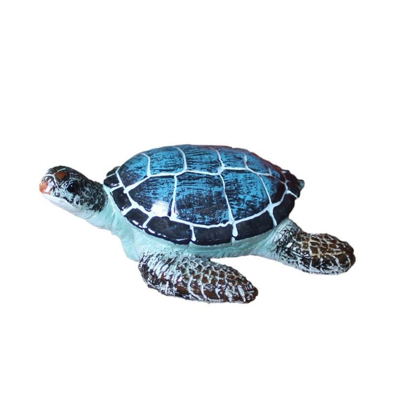 Resin Cute Beach Sea Turtles Miniature Figurine Status Micro Landscape Decorations Fairy Garden Dollhouse DIY Ornaments 1