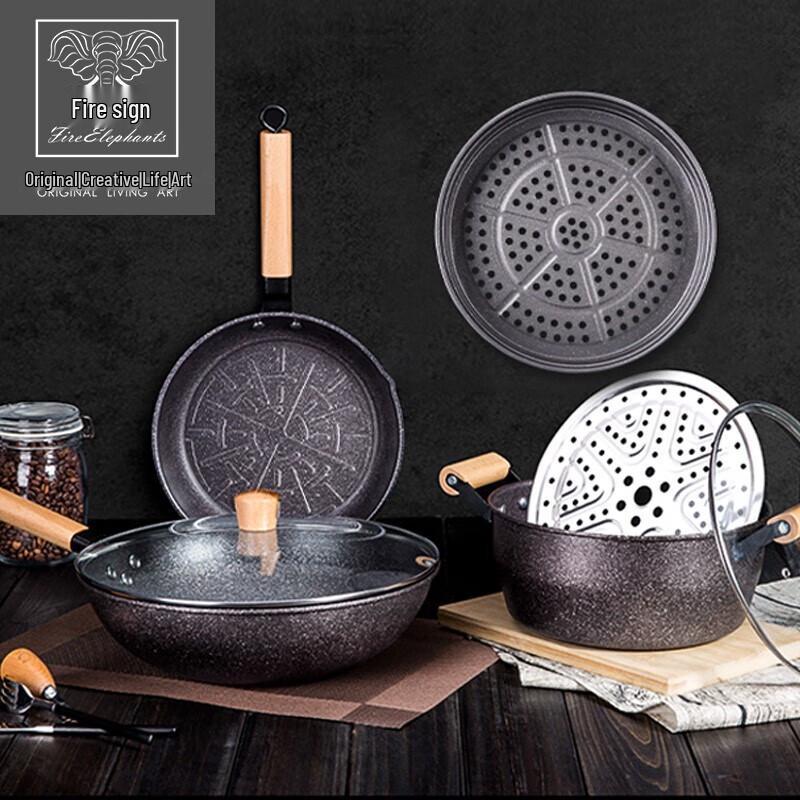 Fire Elephants Maifan Stone Cookware Set