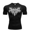 Men Compression Shirt Quick Dry Breathable Summer Athletic Rash Guard for Gym Workout Athletic Sweat Absorbing Top Tight Top Fit