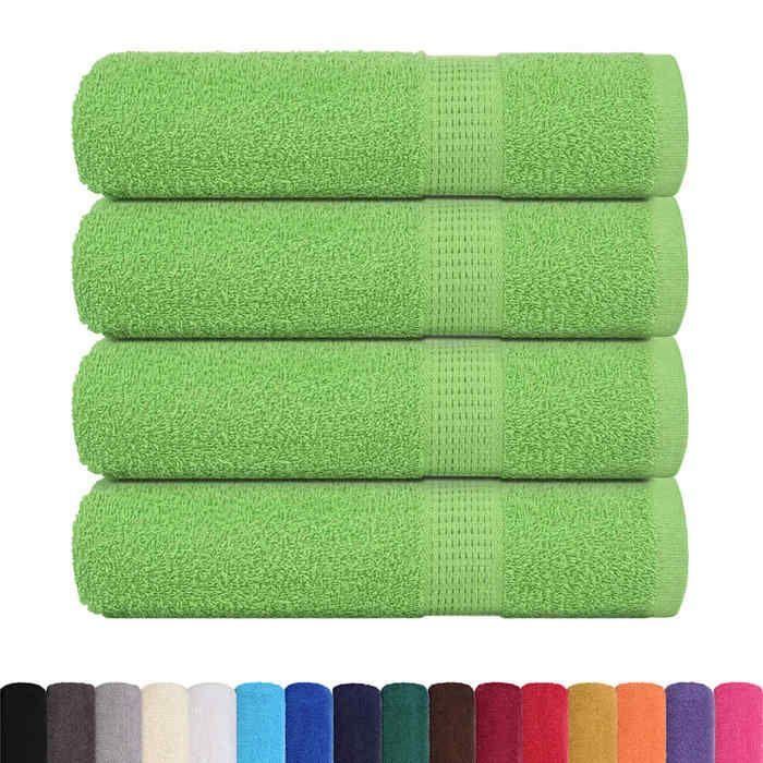 VidaXL Serviettes de douche 4 pcs vert pomme 70x140 cm 100% coton 137026