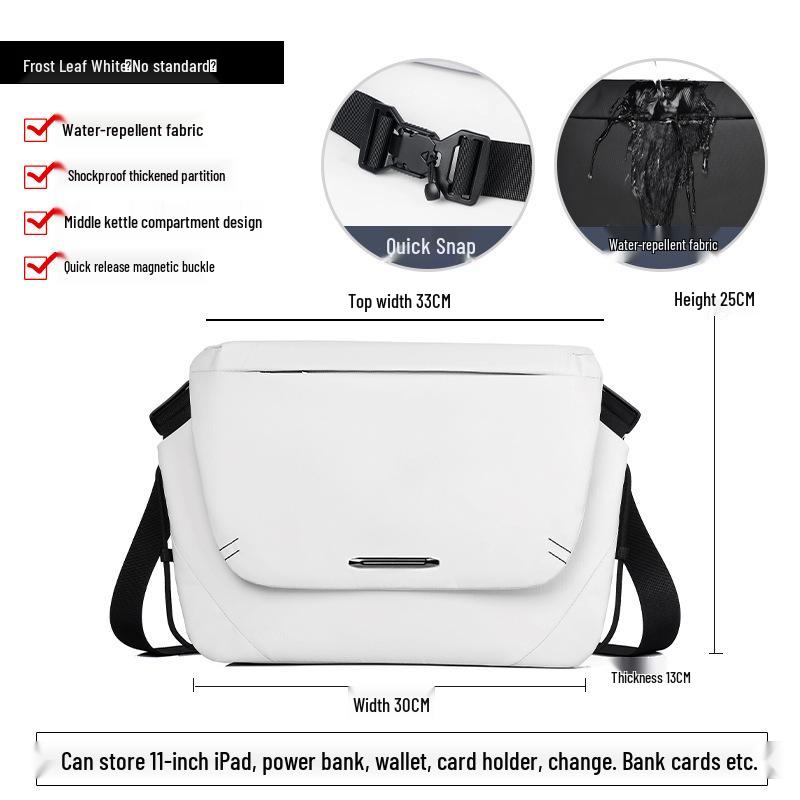 

CETFRO HANSE Men s Large Capacity Crossbody Sports Shoulder Bag with Magnetic Buckle