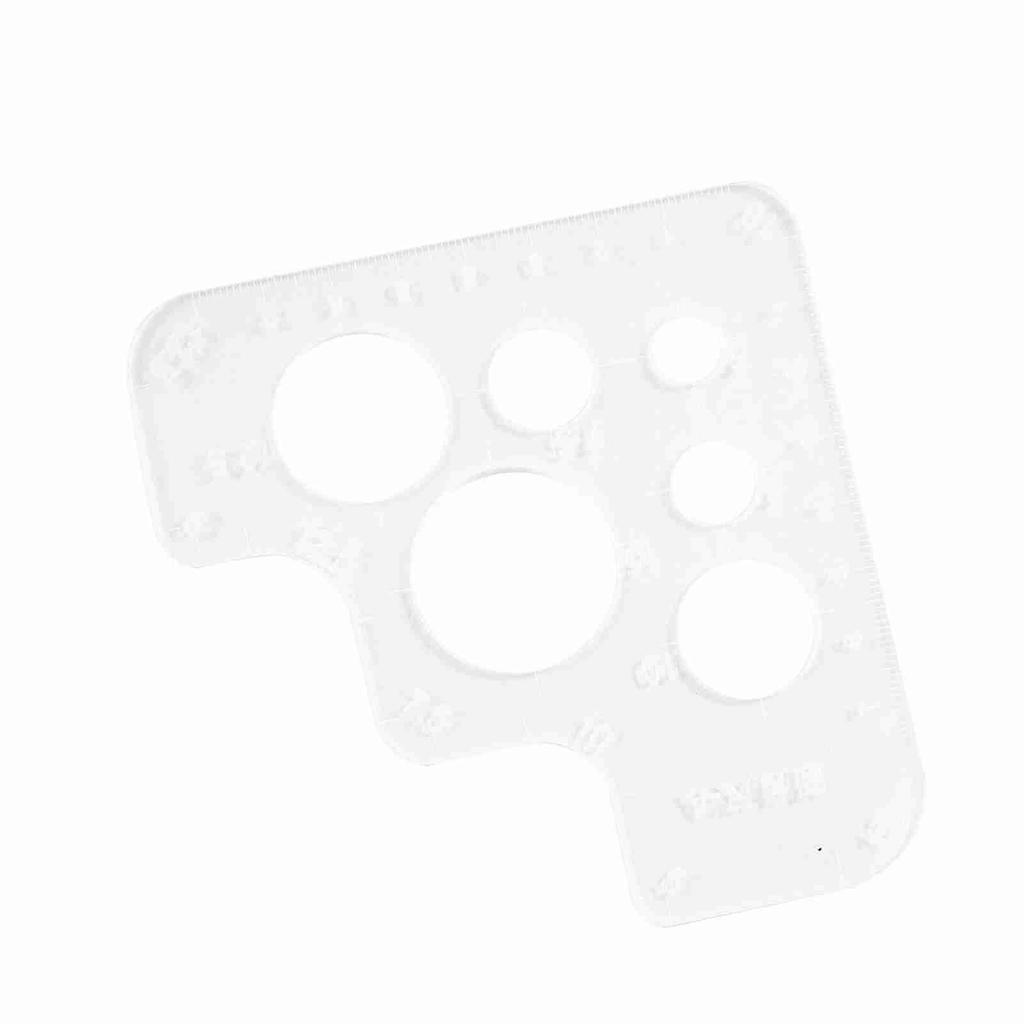 Klarer Acryl Kreis Eckloch Nähvorlage Schablone Leder Positionierungswerkzeug
