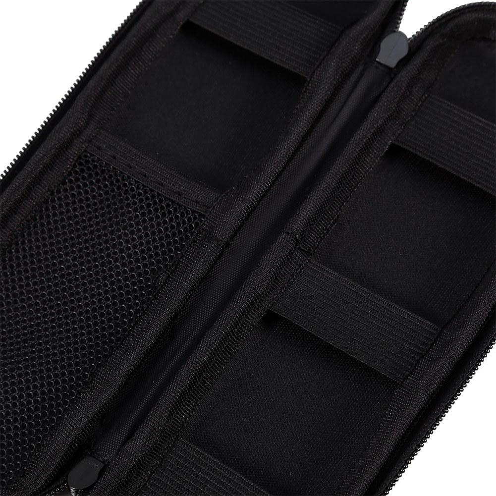 1pc Black Portable EVA Shell Pen Pencil Case Pouch Stationery Holder Electronic Cigarette Bag