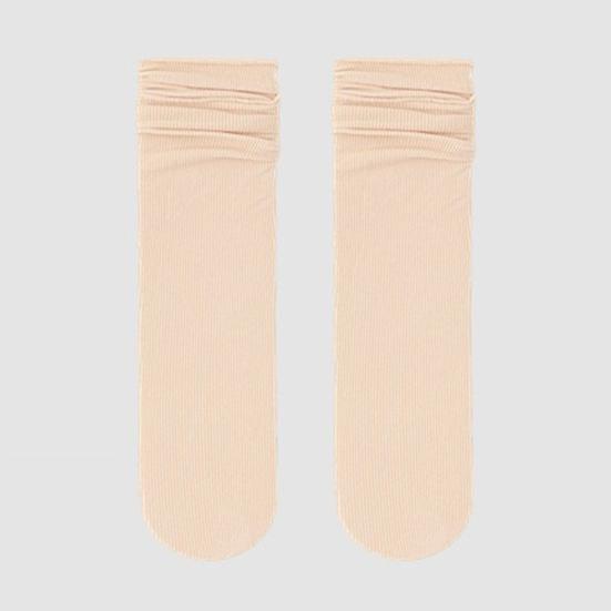 3 Paia Calzini Traspiranti in Seta Ghiaccio Estivi Ultrathin Calzini a Mezza Gamba Color Caramella Calzini a Spugna Casual Calzini alla Caviglia con Bordo Arrotolato