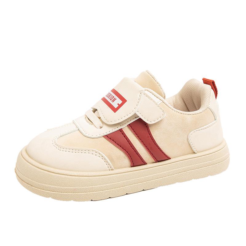 

Спортивная обувь для детей 4-8 лет, мягкая подошва, антискейтбордная обувь, универсальная белая обувь 34 бежевый