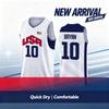 Latest White and Navy Star Striped Basketball Vests for Men and Women 3D Printed Fans, Casual Fashion Top for Families