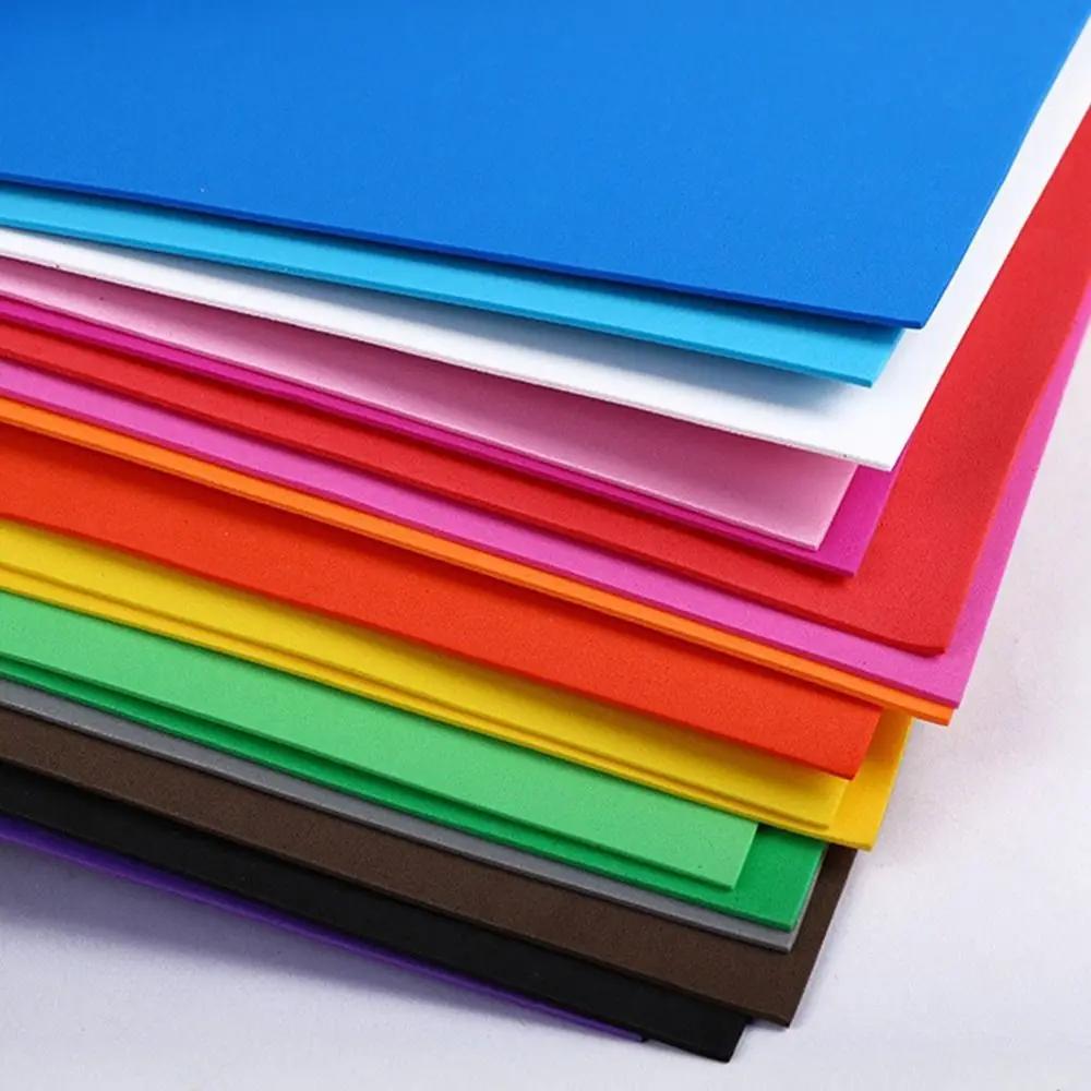 10pcs EVA Sponge Foam Paper 1mm Thick 50x50cm PE Paper DIY Scrapbooking Suitable for Kids Baby School Art Crafts