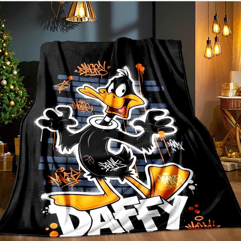 Tazma-nian Devil Spray Art Blanket Flannel Throw for Sofa, Indoor, Camping, Living Room, Office, Chair, And Bed Soft Birthday Gift