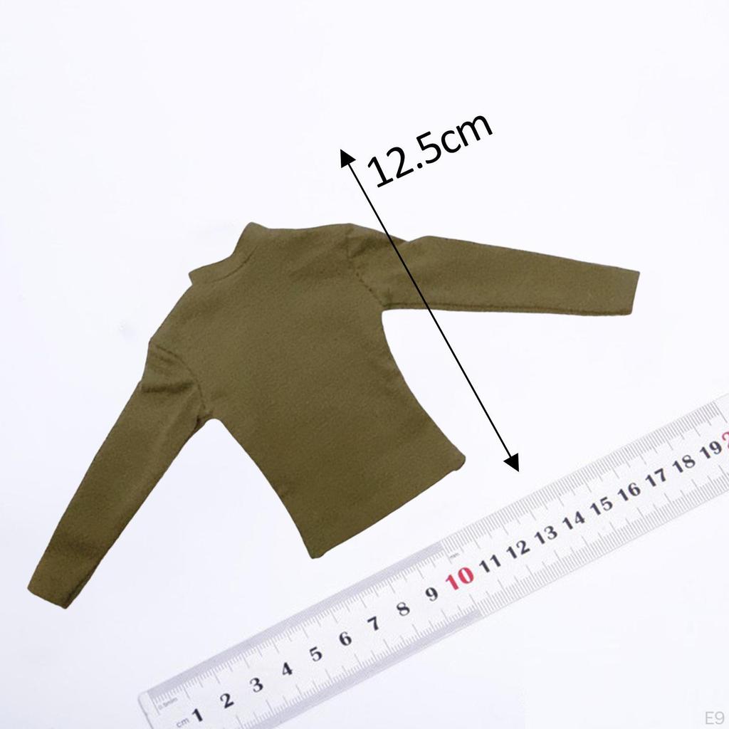 1/6 Male Figure Clothes Costume Accessory Long Sleeve Sweatshirt Miniature Dolls for 12inch