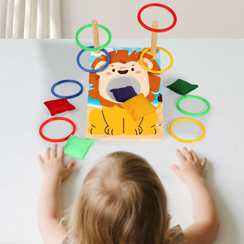 Kinder Spaß Sandsack Ring Zwei-in-Eins Spiel Kindergarten Baby Puzzle Konzentration Eltern-Kind interaktives Spielzeug