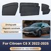 Sun Shades For Citroen C5 X 2022 2023-2025 Sunshades Magnetic Heat Insulation Curtains Privacy Window Visor Car Accessories