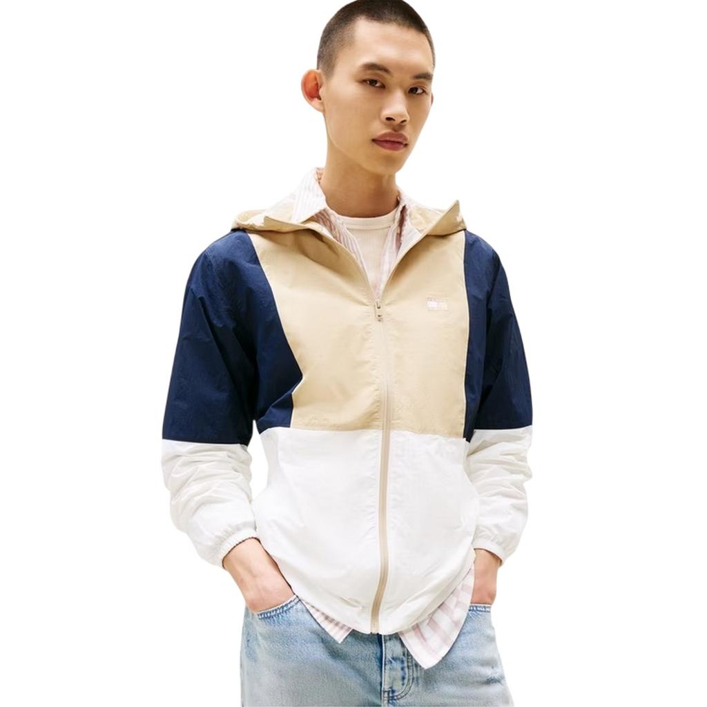 Tommy Jeans Mens Chicago Colour Block Windbreaker