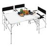[Captain Stag] Outdoor Table Aluminum Two-Way Table with Adjusters M 120x60cm Lafore UC-510