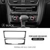 Real Carbon Fiber Sticker For compatible vehicle A4 A5 Q5 2009 2010 2011 2012 2013 2014 2015 2016 Console CD Panel Interior Trim Accessories.