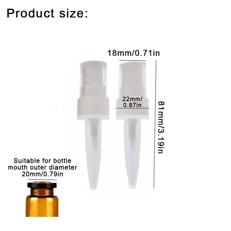 Matched Spray Tip Ampoule Serum Lotion Cap 20mm Vial Bayonet Spray Head Press Lotion Lids Freeze Dried Powder Stock Solution