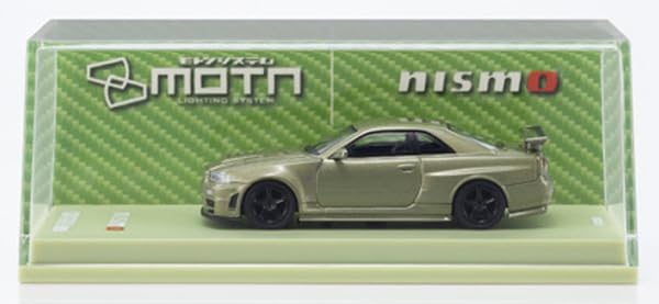 Kyosho Original Scale Nismo R34 Finished Model K07130LMJ 1/64 [MOTN] GT-R Z-tune LED-Equipped (Millennium Jade)
