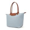 Longchamp Le Pliage Zipper Closure Recycled Canvas Tote Bag Women Tote Gray Blue 1899089P80