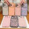 Case For iPhone 17 Pro Max Gray Leopard Print Magnetic For Magsafe Hybrid Slim Matte Cover For iPhone 16 15 14 13 Pro Max