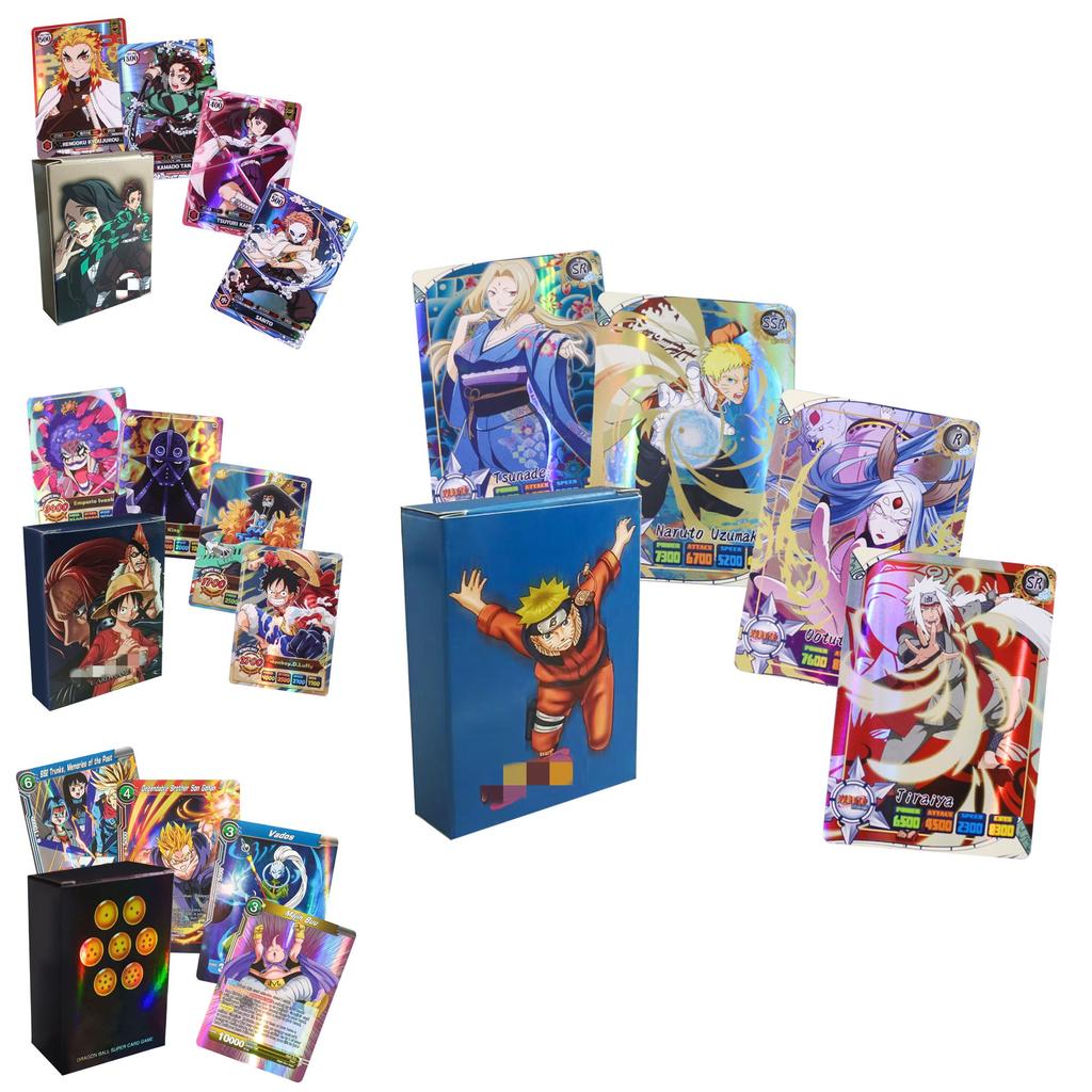 Carte Flash Collezionabili di Naruto con Design Vivace per Appassionati di Giochi
