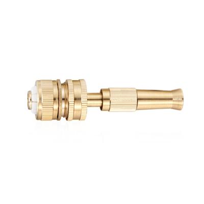 High Pressure Brass Garden Hose Nozzle Adjustable Spray Water Gun for Car Washing Watering Plants Cleaning Windows and Outdoor Surfaces