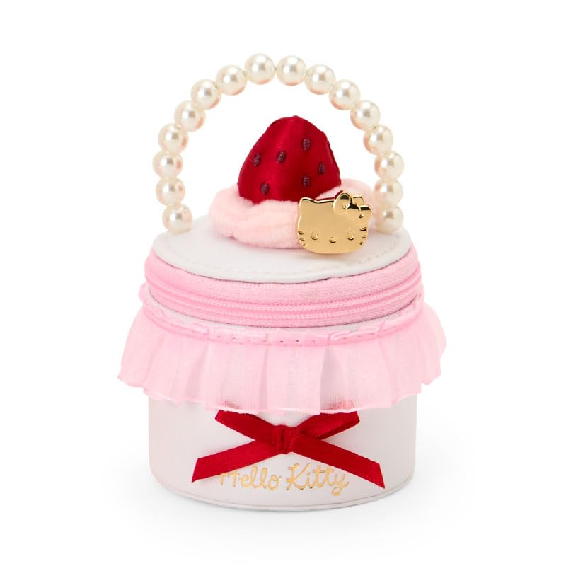 Sanrio Hello Kitty Plush Toy Accessory Case Set Whipped Ages 3 and Up 224669 (SANRIO) & (Strawberry Cake)