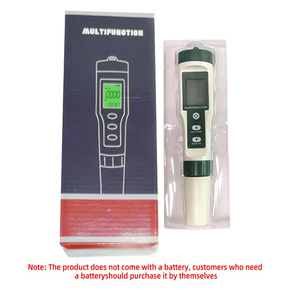 

7 in 1 Salinity/PH/TDS/EC/ORP/SG/TEMP LCD backlight Water Quality Meter Tester IP67 Pen Type for Food, Farming, Fish Pond,Soup