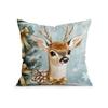 Green Christmas Decoration Pillowcase Printed Polyester 45X45Cm Throw Pillowcover Decorative Sofa Cushion Pillowslip Home Decor