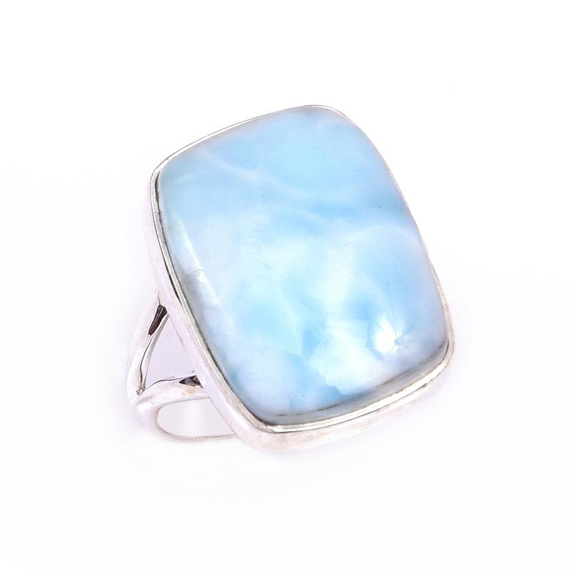 Natural Republic Larimar Edelstein 925 Sterlingsilber Geschenkring S.7 b7t04