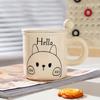 Small Gift Set Office Girl Ceramic Cup with Lid Spoon Cartoon Rabbit Creative Personality Mug Simple Cup