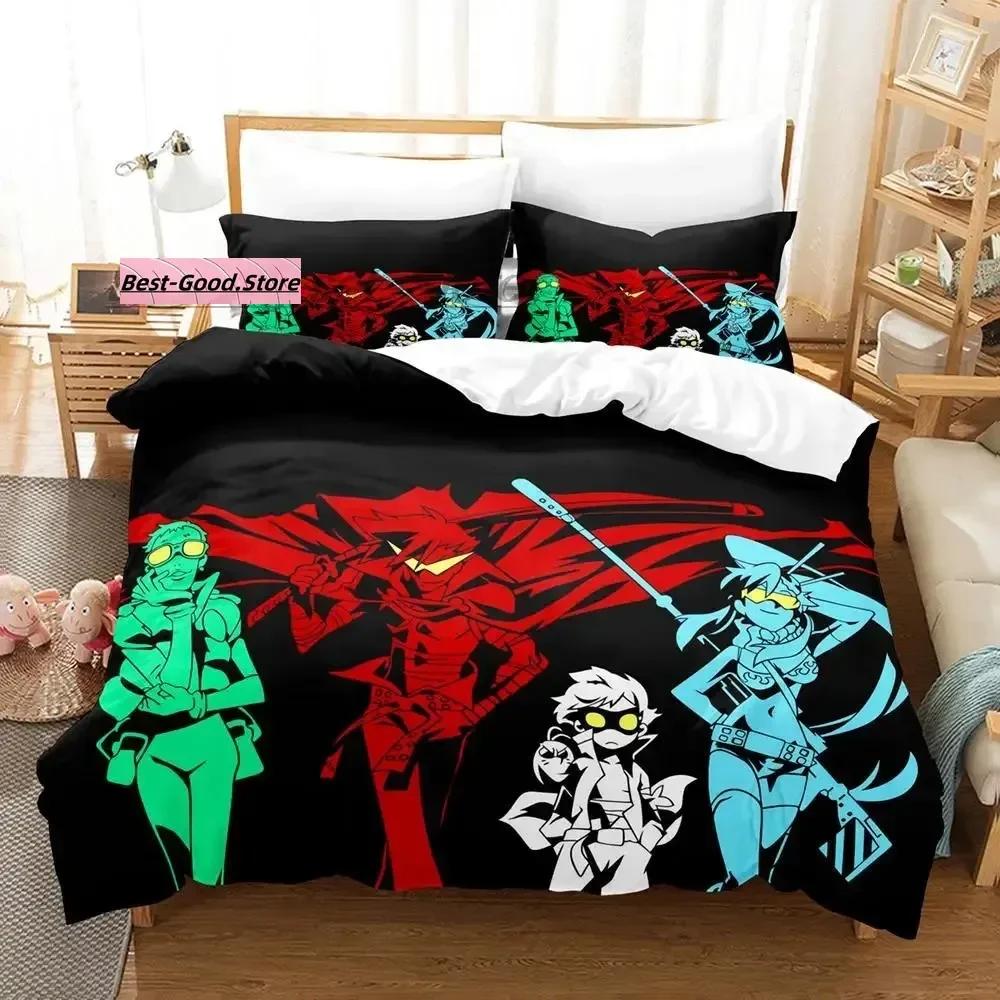 Tengen Toppa Gurren Lagann 3D Anime Printed Bed Set Duvet Cover Pillowcase Bedding Set Linen Sheet Quilt Cover Queen King Size