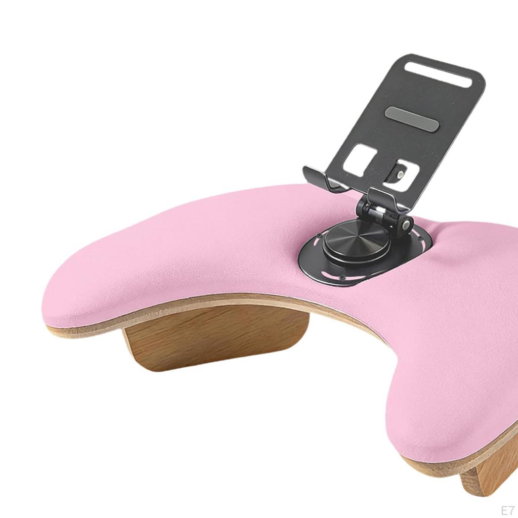 Arm Rest for Nails Tech Armrest with Rotating Phone Holder,Sturdy,Professional,Comfortable,Hand