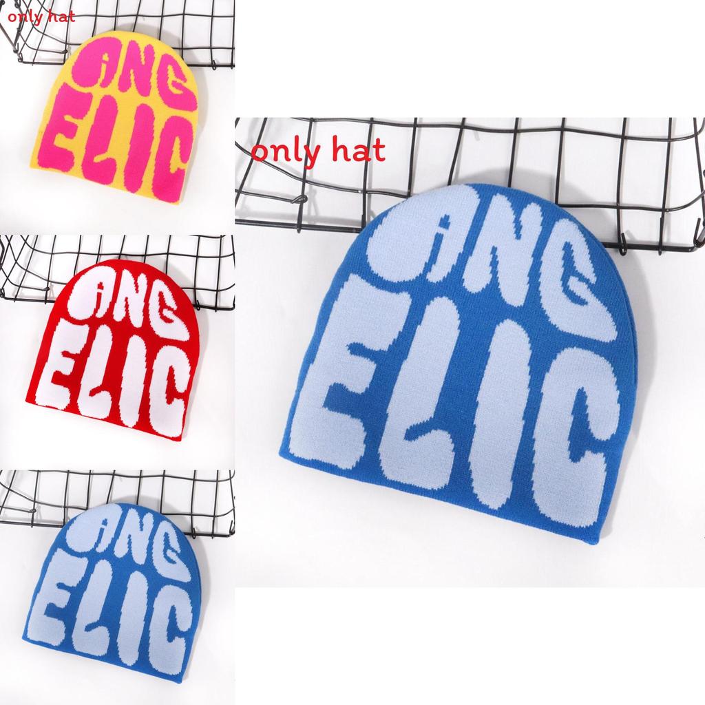 Fashion Letter Pattern Women Casual Warm Knitted Hat For Streetwear And Warmth In Fall 2024