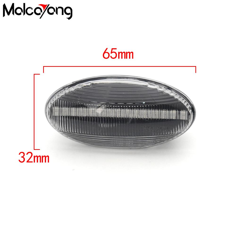 2pcs LED Turn Signal Side Marker Lights Blinker Lamp For Peugeot 307 206 407 107 607 Citroen C1 C2 C3 C5 C-Elysee SpacetourerTurn Signal 2