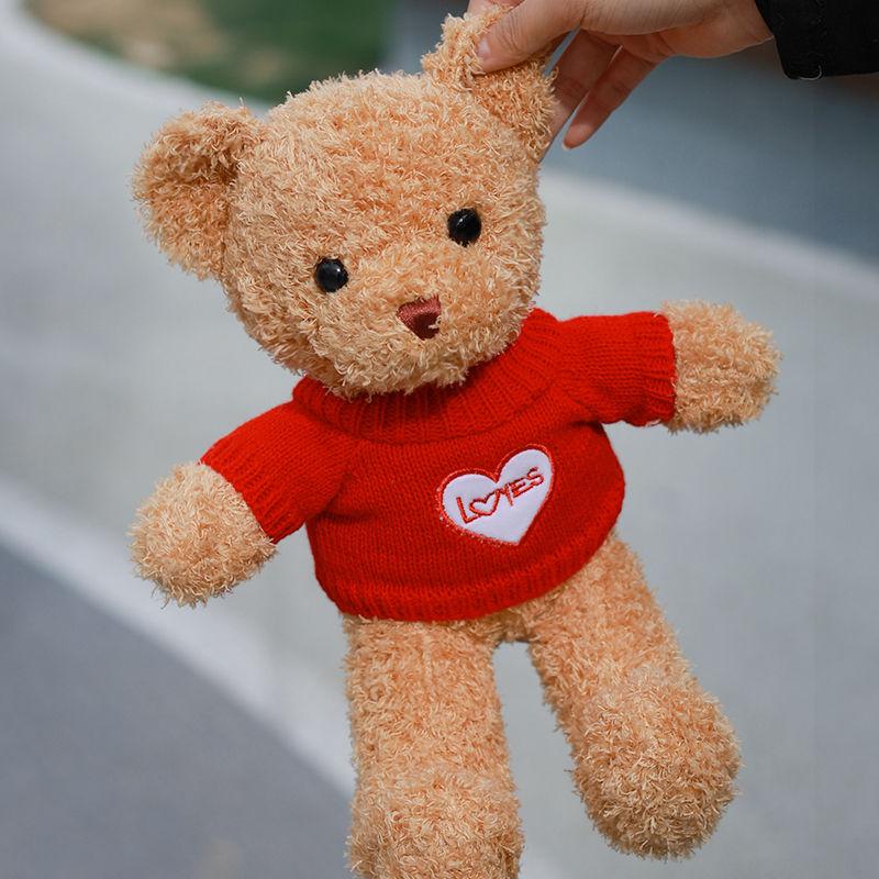 Bärenpuppe Hochwertiges Valentinstagsgeschenk für Freundin Freund Mädchen Geburtstagsgeschenk Puppe