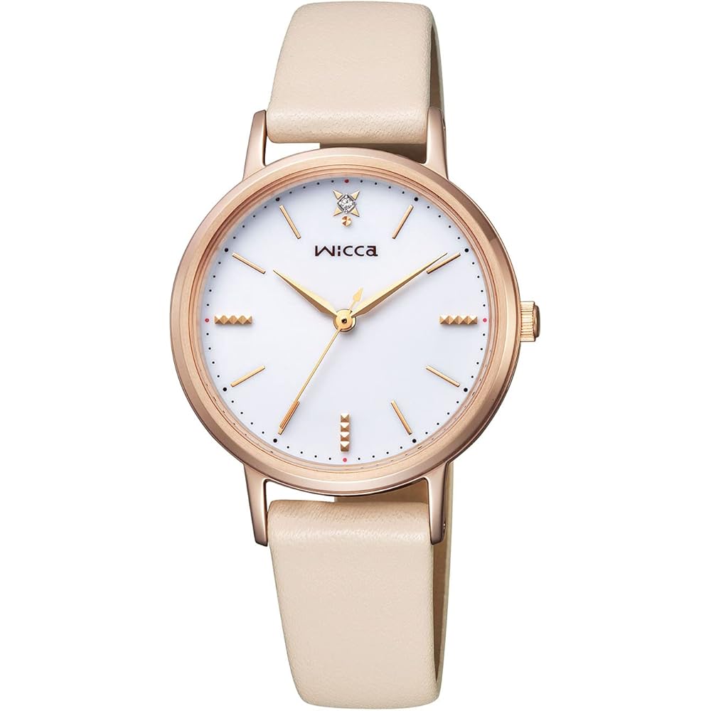 

Citizen Wicca Solar Tech Beige Leather Strap Everyday Waterproof Women s Watch KP5-166-10