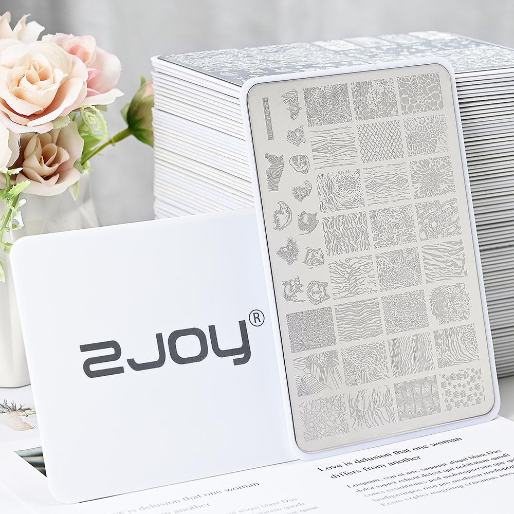 Destičky na ražení nehtů Zimní linky svetru s pruhovaným vzorem Šablony na nehty DIY geometrický kostkovaný design nehtová deska Obrázek Decoratio