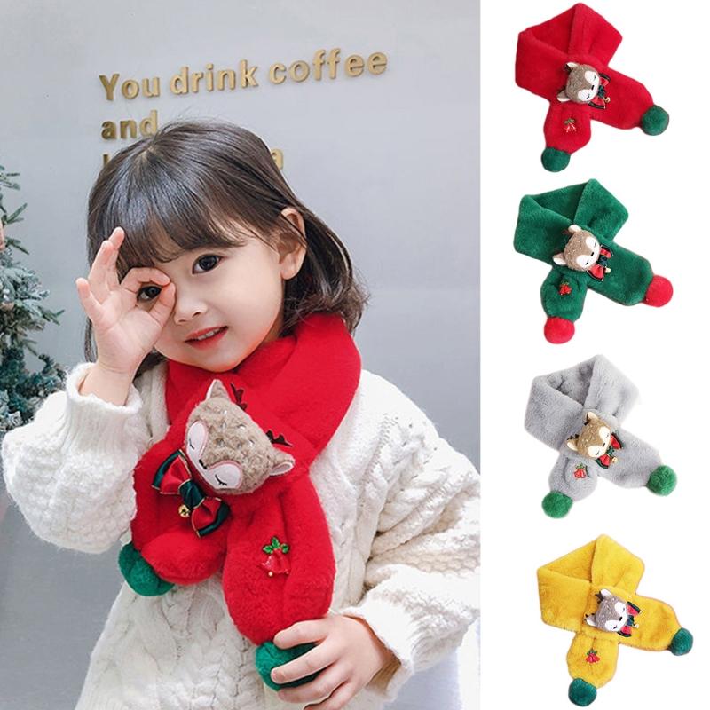 Thicken Faux Fur Plush Christmas ScarfCross Collar Scarf Wrap Winter Neck Warmers For Women Winter Warm Scarf
