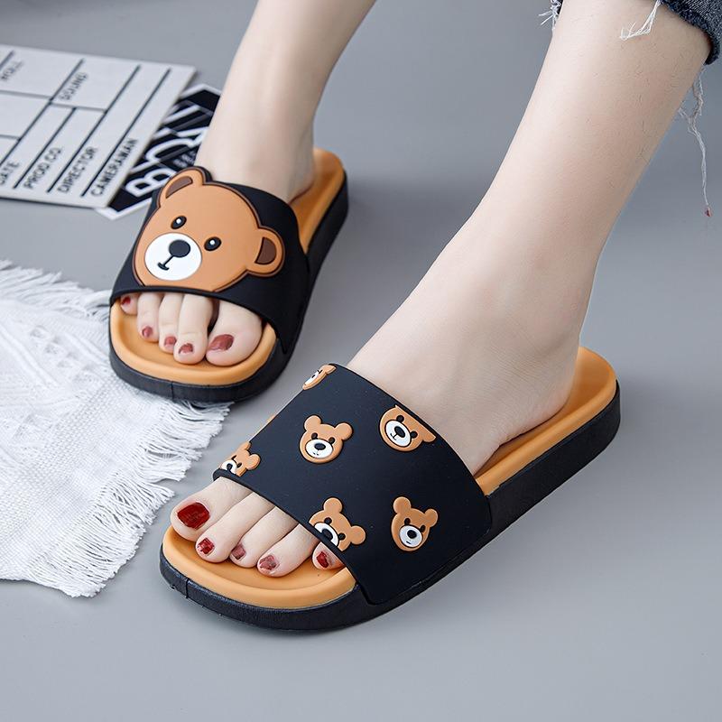Slippers female summer new cute cartoon home indoor and outdoor wear bathroom bath sandals female beach
