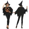 Halloween adult horror show costumes, jack-o-lantern witches, evil witches, star print dresses