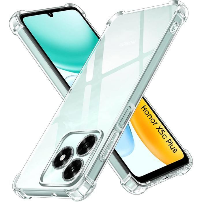 Cover per Honor X5c Plus - Antiurto Protezione TPU Morbido Trasparente Phonillico® trasparente
