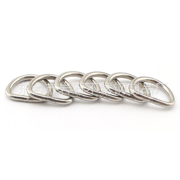 304 Stainless Steel D-Shaped Semi-Circular Buckle for Clothing, Luggage, Hat, DIY Accessories.