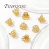 18K Gold Plated Flower Bead Caps For Jewelry Making,Caps For Bracelets,Beads Separators,DIY Accessories