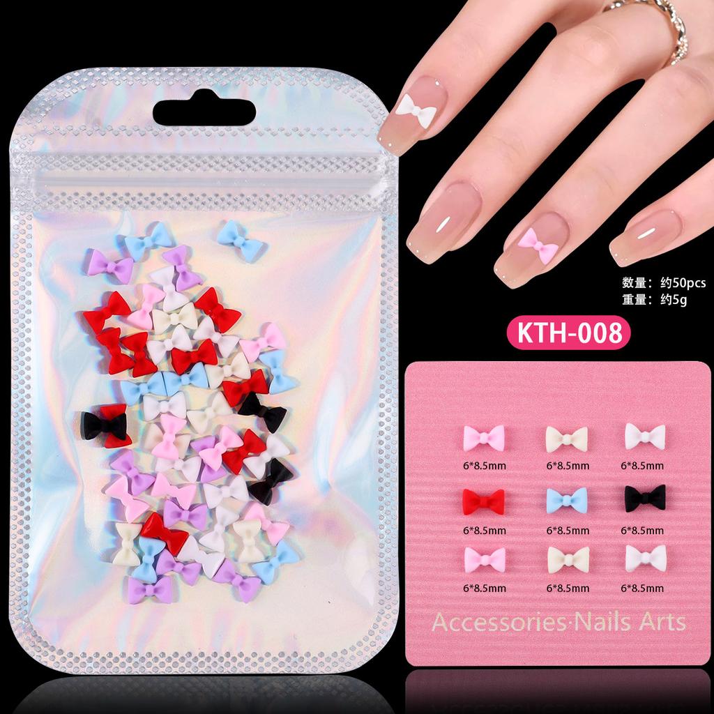 Color Streamer Resin Bow Mixed Nail Art Trinkets Mobile Phone Case Accessories Work In Progress Diy Accessories