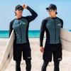 Mens UV Protection Long Sleeve Rash Guard Set Quick Dry Surfing Swimwear Snorkeling Beach Water Sports