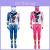 Morphin Power Mighty Rangers Costume Cosplay Dress Party Superhero Jumpsuit