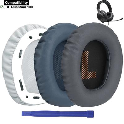 Cuscinetti auricolari di ricambio in pelle proteica, cuscinetti, cuscini, parti di ricambio per cuffie wireless JBL Quantum 100 Q100